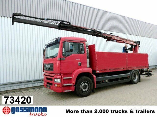 бортовой грузовик MAN TGA 18.360 4x2, Baustoff, Kran ATLAS 125.1