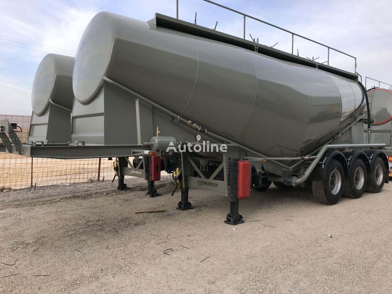 новый цементовоз Emirsan 2023 Cement Tanker from Factory, 3 Pcs, 30 m3 Ready for Shipment