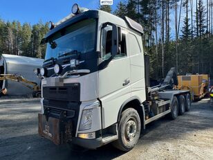 крюковой мультилифт Volvo Fh 540 8x4 plow rigged hook truck w/ crane hydraulics WATCH VIDE