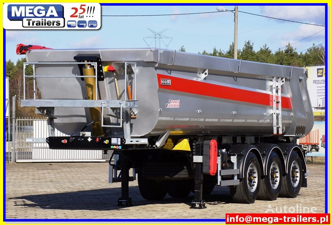 новый полуприцеп самосвал Mega 26/ 28 m³ MEGA Trailers Half-Pipe tipper HARDOX 450 READY TO GO