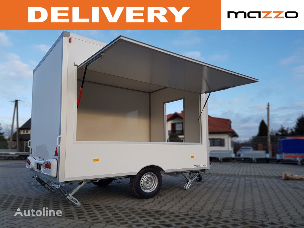 новый торговый прицеп Niewiadów H13301H 3x2.03x2.3m Mobile catering trailer street Verkaufsanhän
