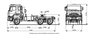 новый тягач КамАЗ 65225