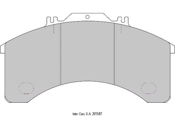 тормозная колодка IVECO FOMAR 55474081 для грузовика IVECO EUROSTAR, EUROTECH (150-320E.15/18/23/27,190-520E.38/42/47/52) 0